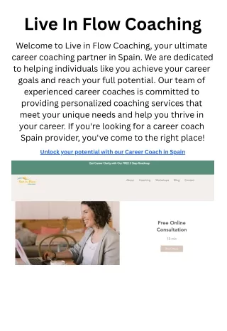 live in flow coaching