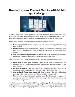 how to increase product metrics with mobile