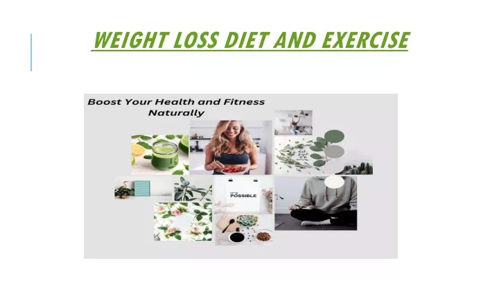 weight loss diet and exercise