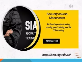 Security Course Manchester