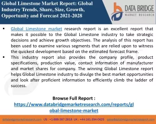 global limestone market report global industry