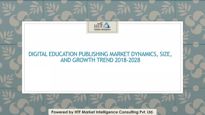 digital education publishing market dynamics size