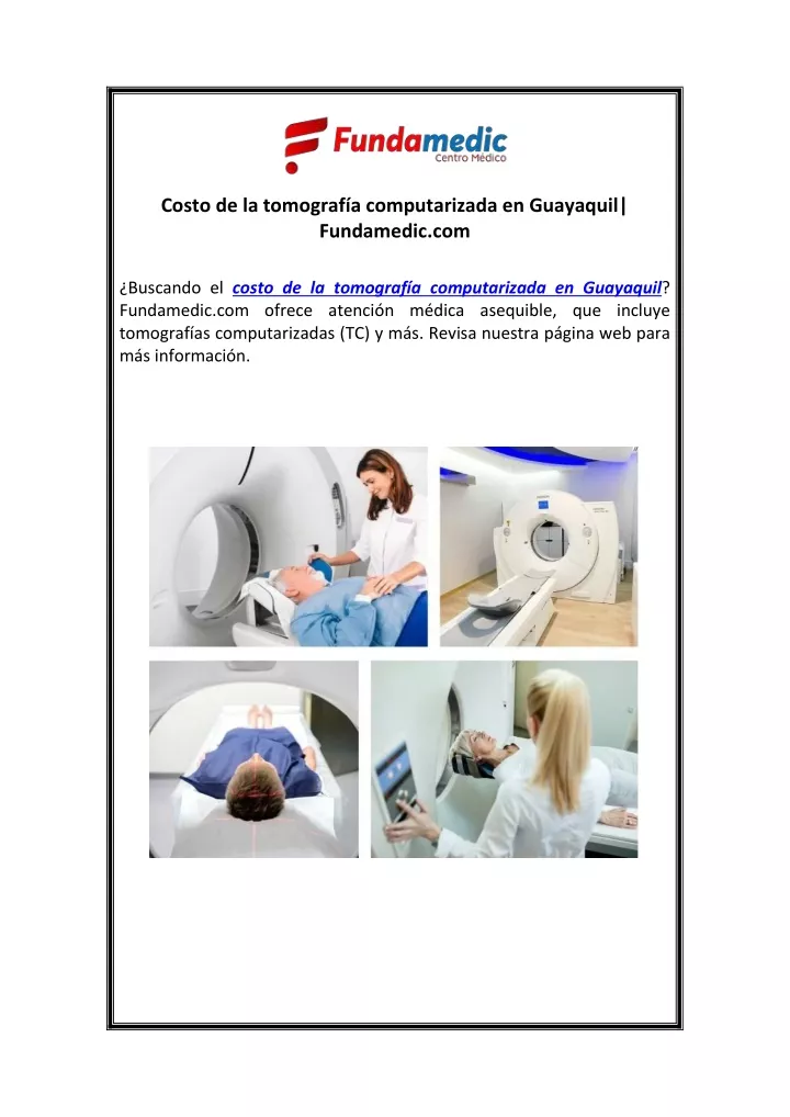 costo de la tomograf a computarizada en guayaquil