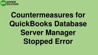 countermeasures for quickbooks database server