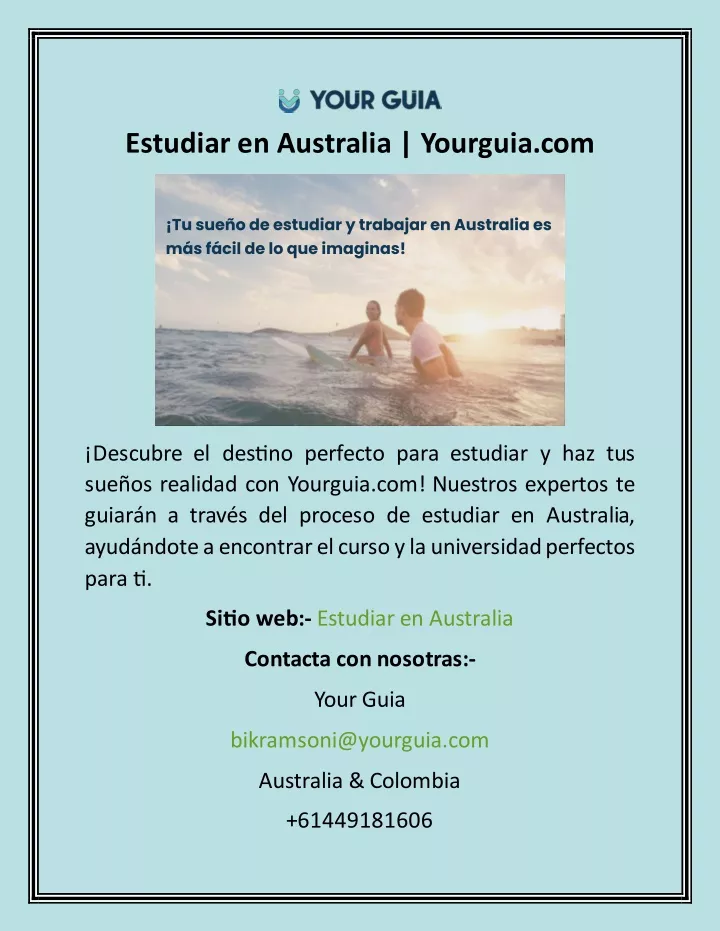 estudiar en australia yourguia com