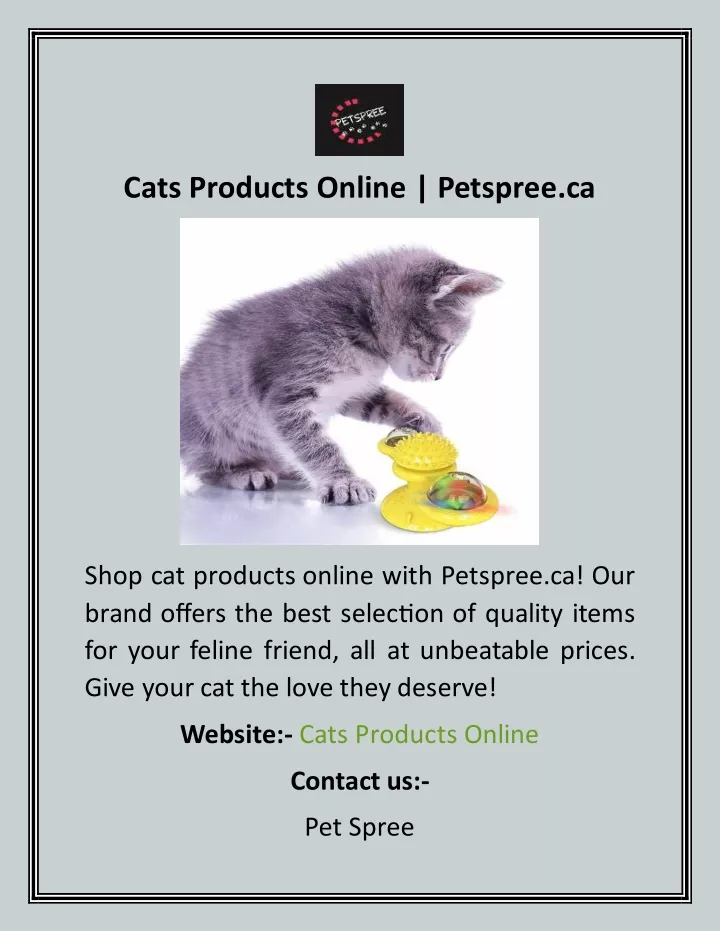 cats products online petspree ca