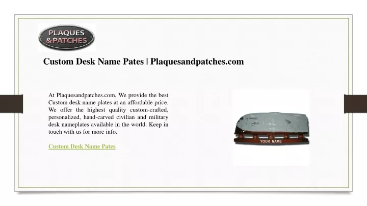 custom desk name pates plaquesandpatches com