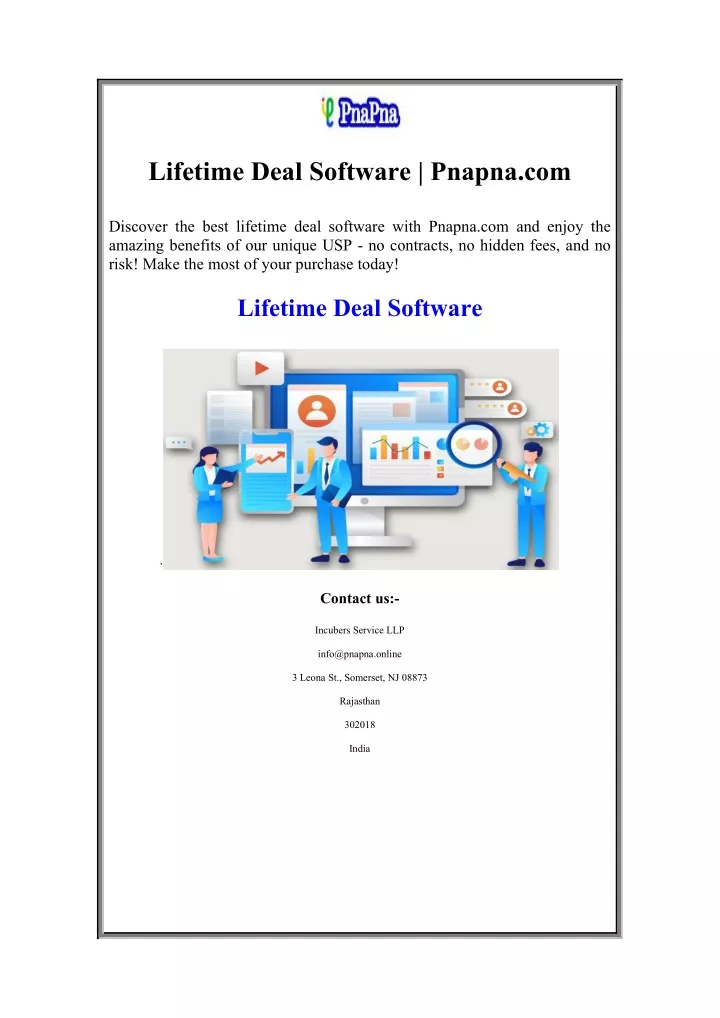 lifetime deal software pnapna com