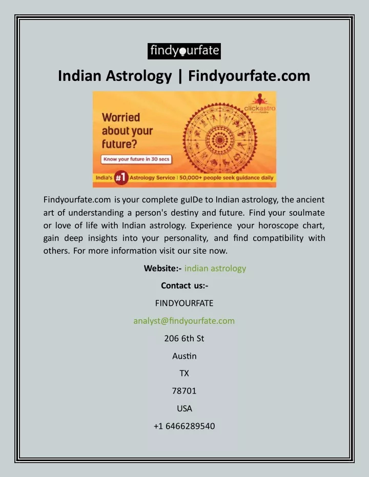 indian astrology findyourfate com