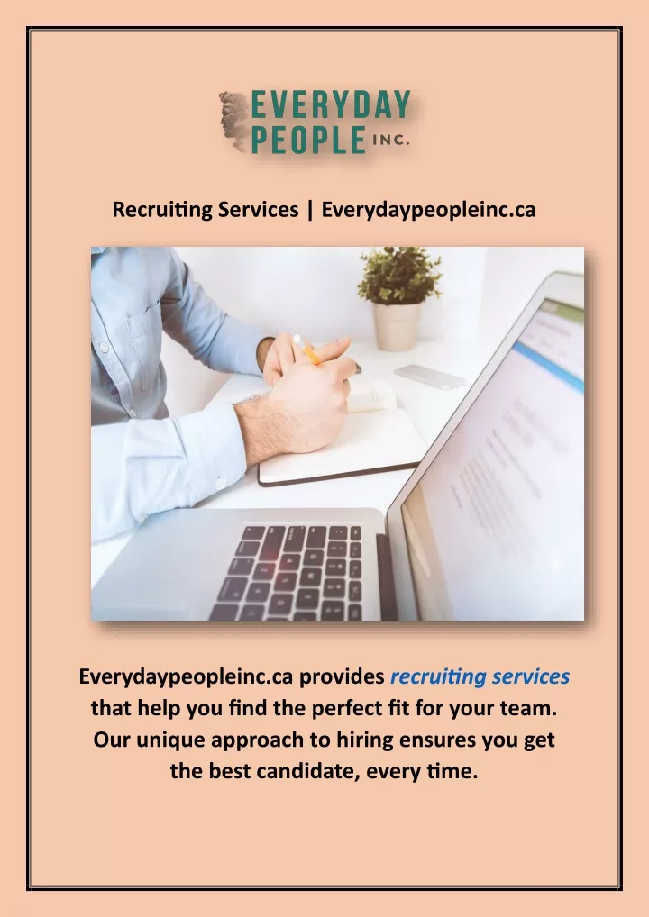 recruiting services everydaypeopleinc ca