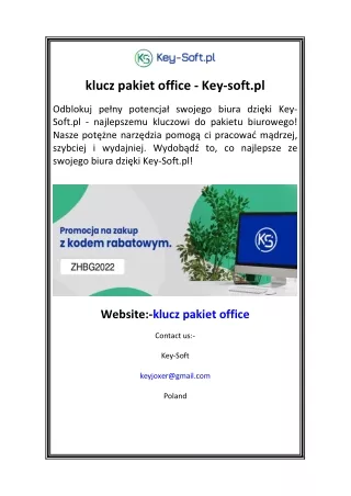 klucz pakiet office key soft pl