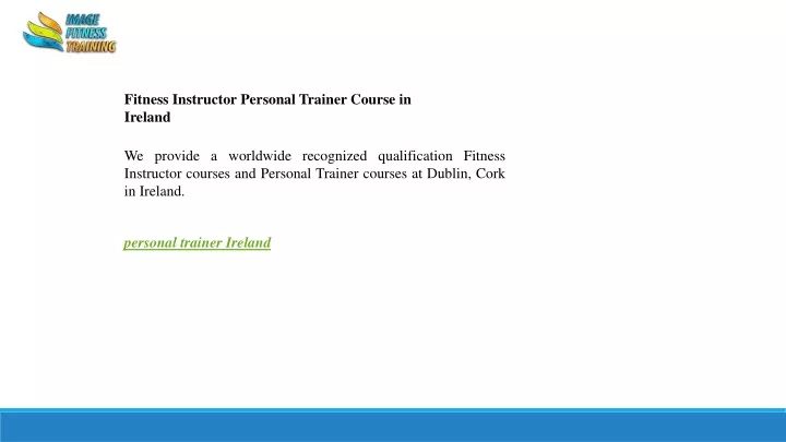 fitness instructor personal trainer course