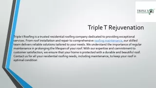 Triple T Rejuvenation