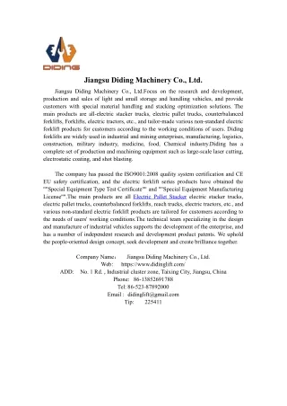 Jiangsu Diding Machinery Co., Ltd.