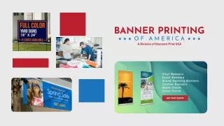 Banner printing of America