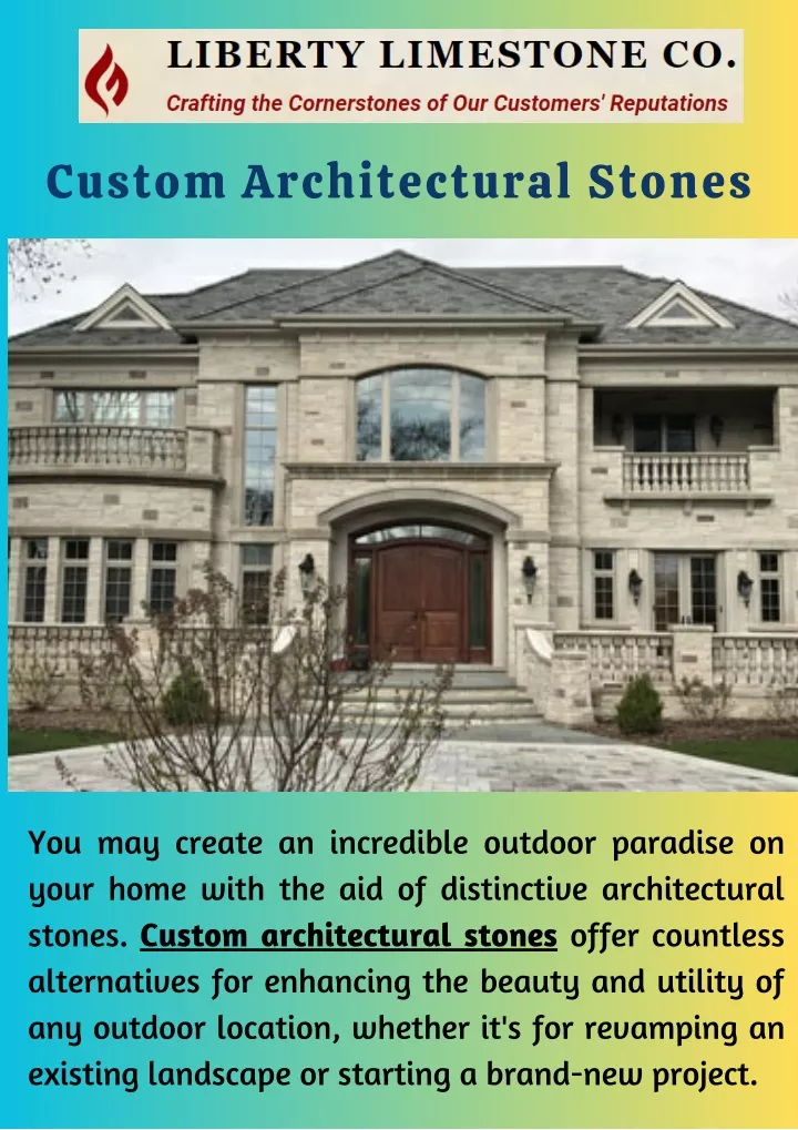 custom architectural stones