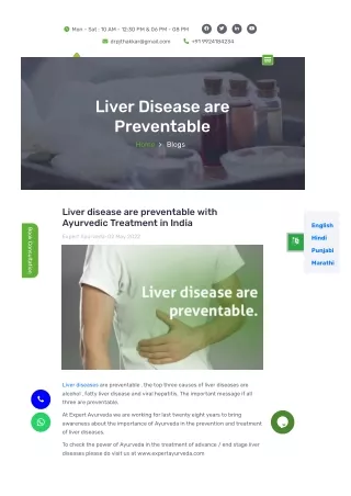Liver Disease are Preventable