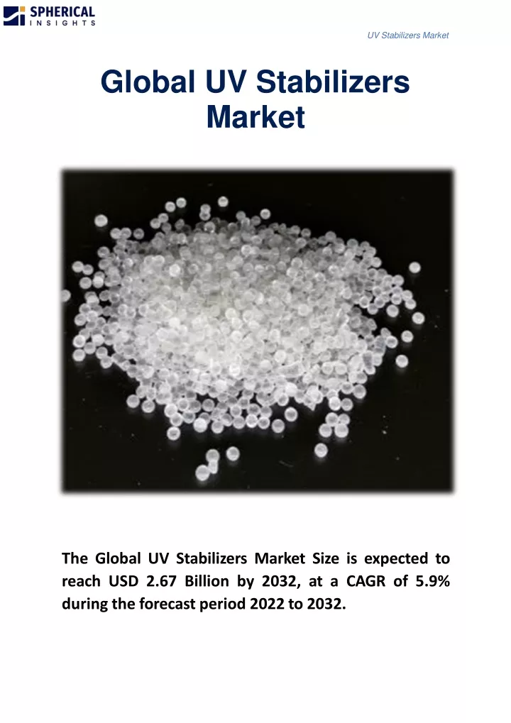 global uv stabilizers market