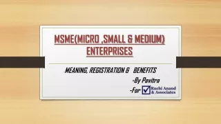 MSME Registration in India