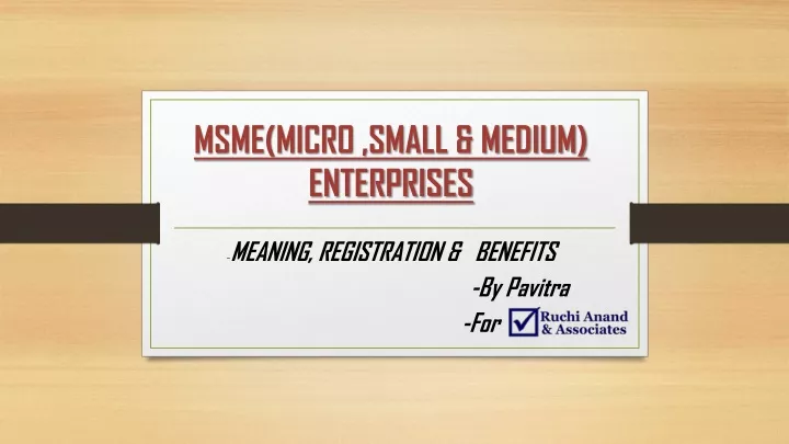 msme micro small medium enterprises