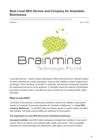 brainmine.com.au-Best Local SEO Service and Company for Australian Businesses (2)