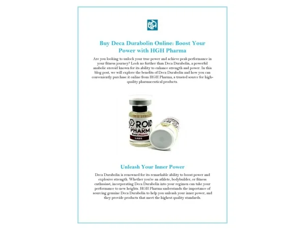 Buy Deca Durabolin Online | HGHPharma.com