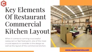 Key Elements Of Restaurant Commercial Kitchen Layout