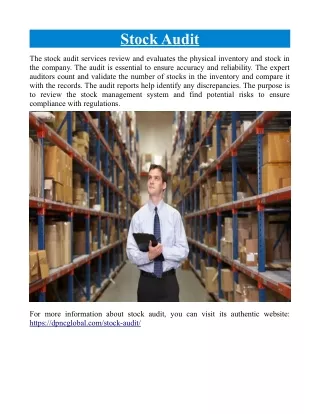 stock audit