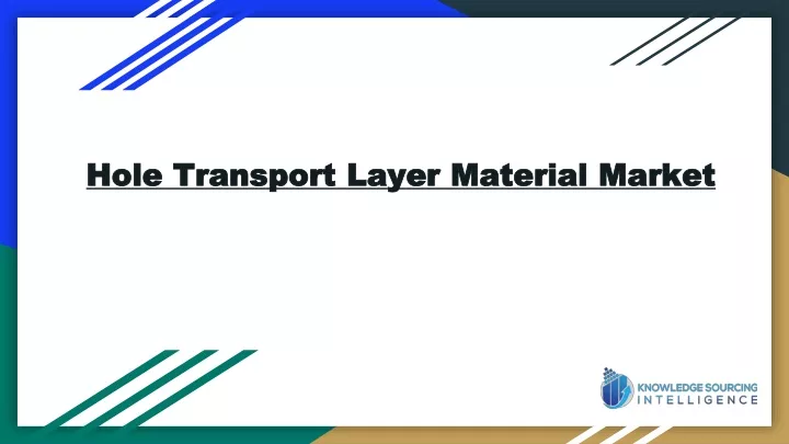 hole transport layer material market