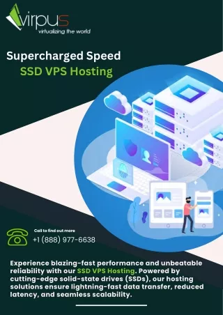 Supercharged Speed :- SSD VPS Hosting