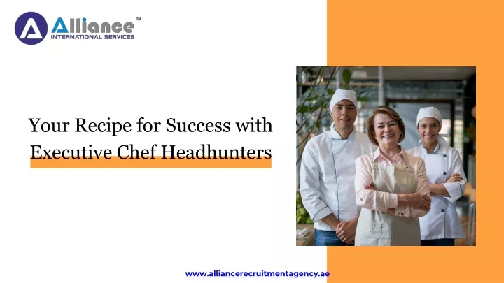your recipe for success with executive chef