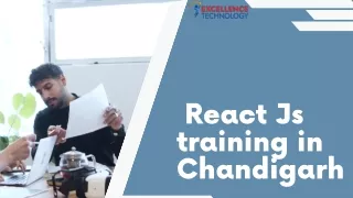 React JSTraining in Chandigarh