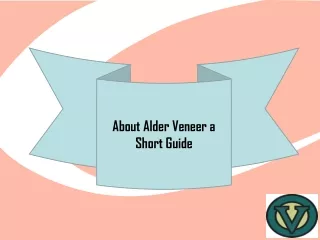 About Alder Veneer a Short Guide