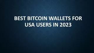 best bitcoin wallets for usa users in 2023