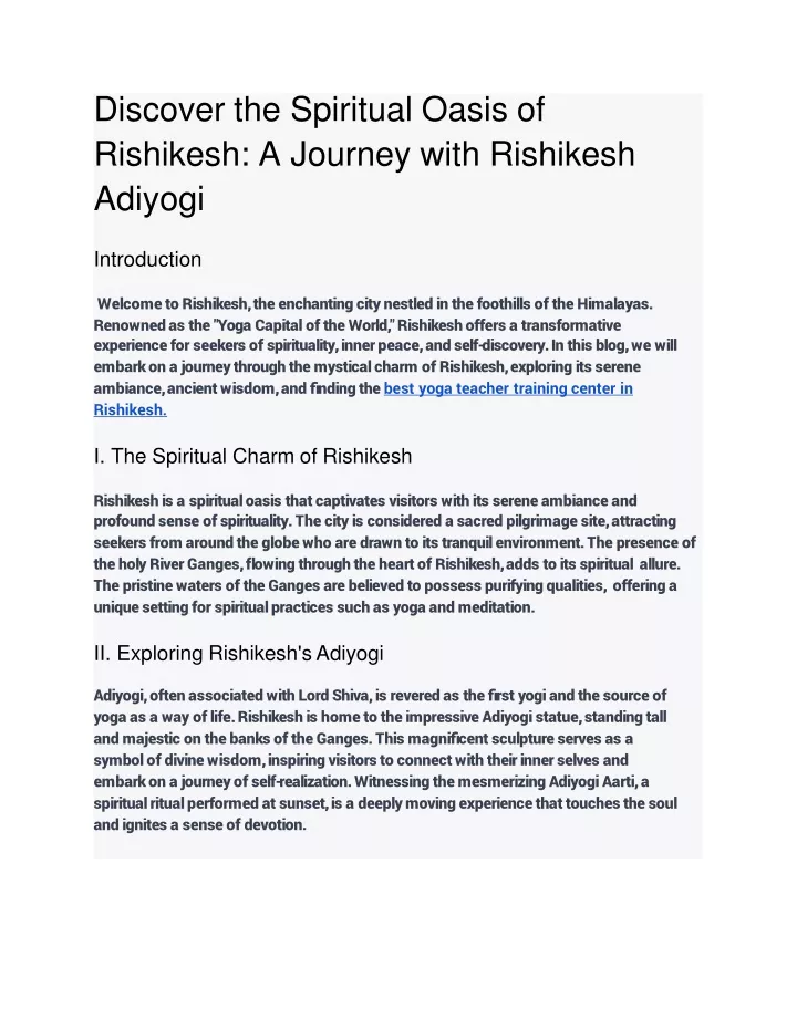 discover the spiritual oasis of rishikesh a journey with rishikesh adiyogi