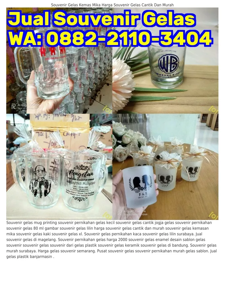 souvenir gelas kemas mika harga souvenir gelas