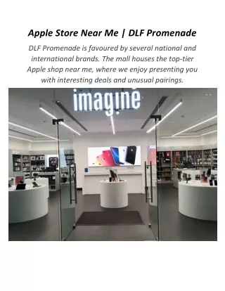 Apple Store Near Me | DLF Promenade