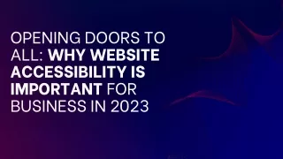 why website accessibility is important for Business in 2023
