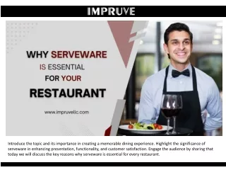 Why Serveware Is Essential for Your Restaurant