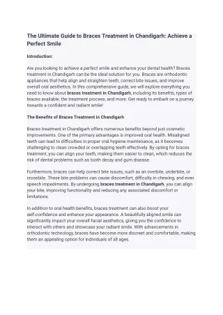 the ultimate guide to braces treatment