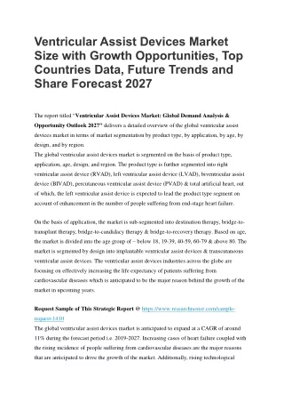 ventricular assist devices market size with