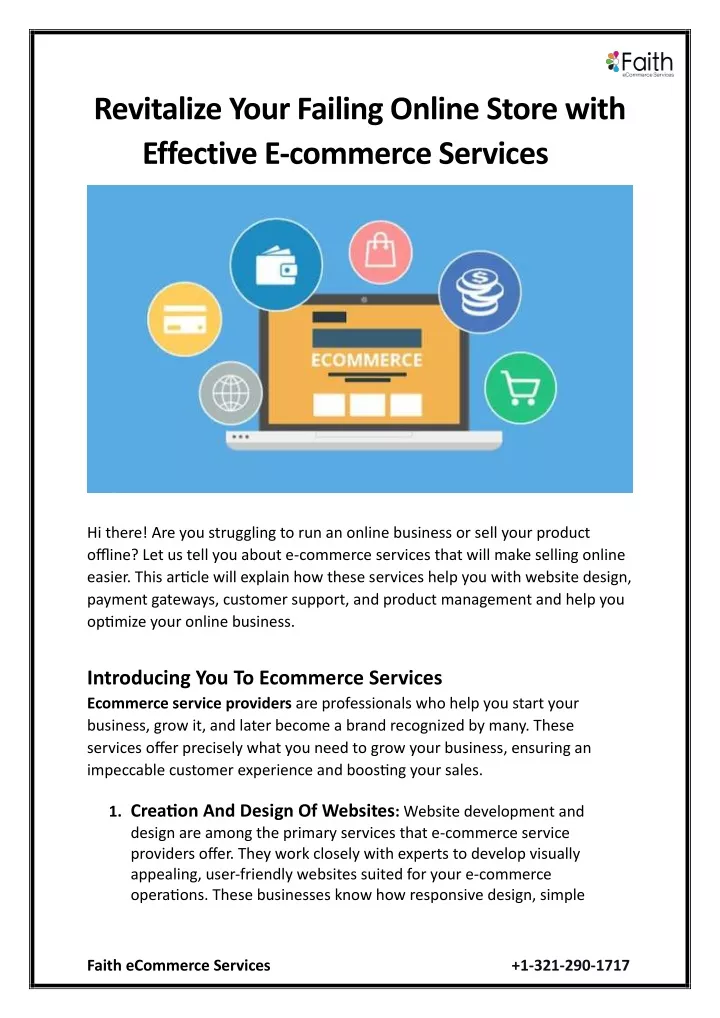 revitalize your failing online store with