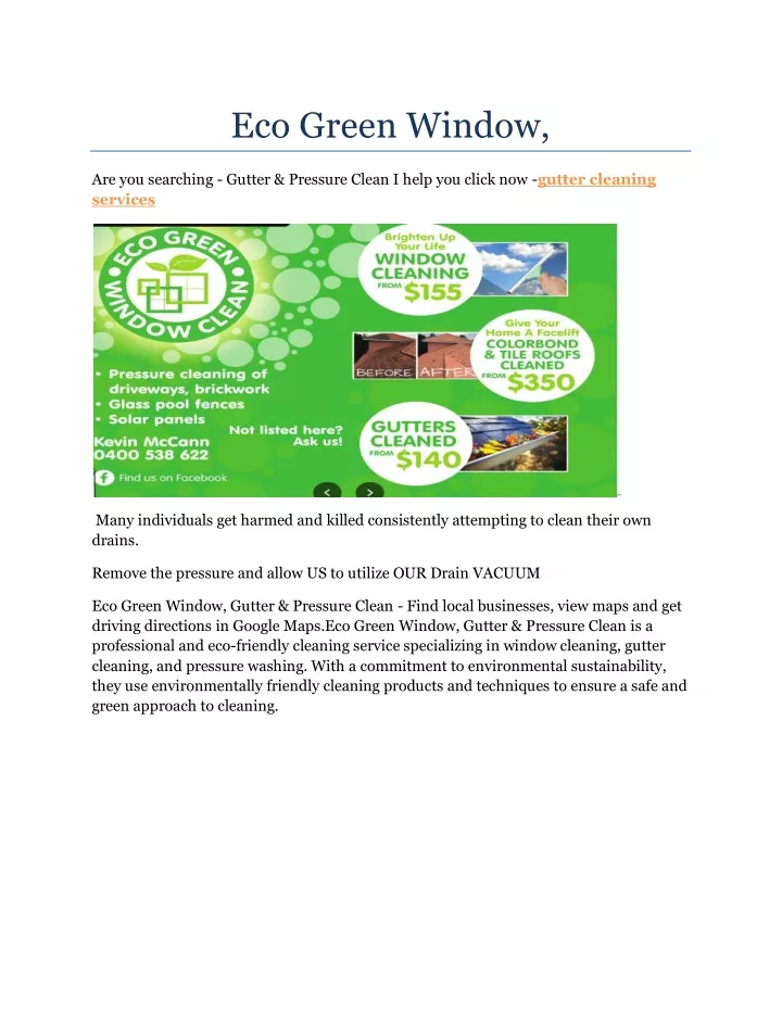 eco green window