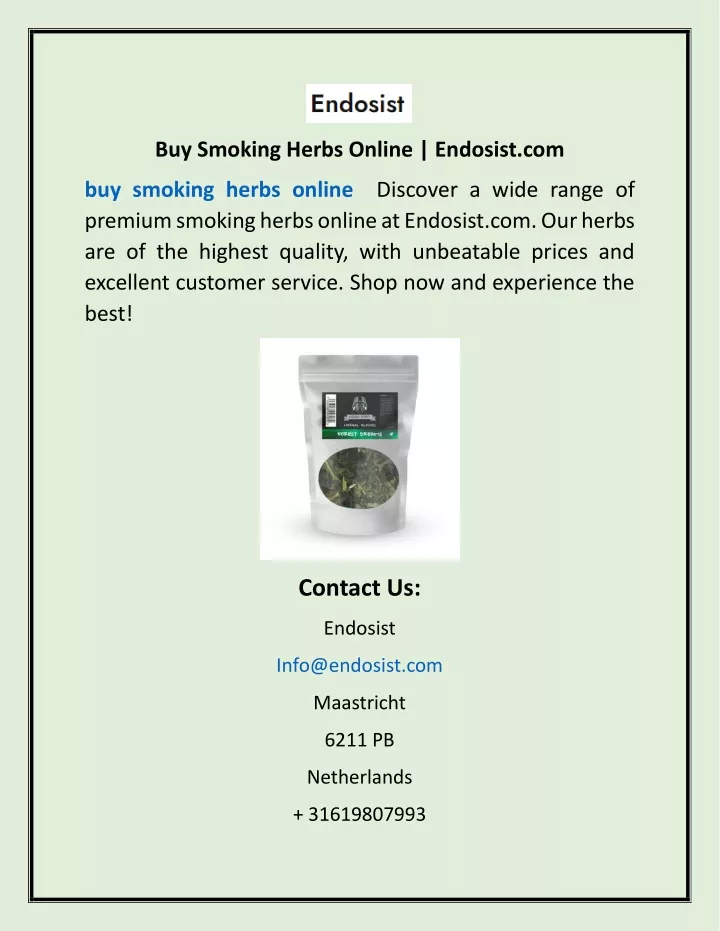 buy smoking herbs online endosist com