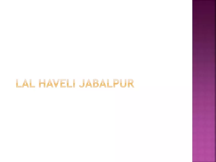 lal haveli jabalpur