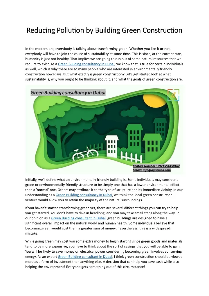 reducing pollution reducing pollution by