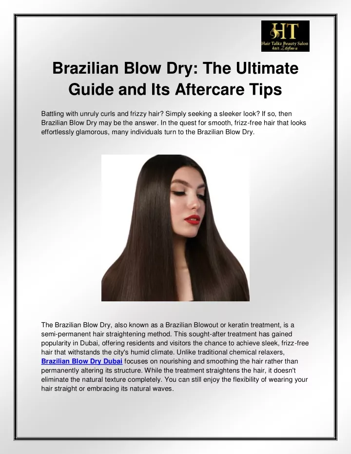 brazilian blow dry the ultimate guide