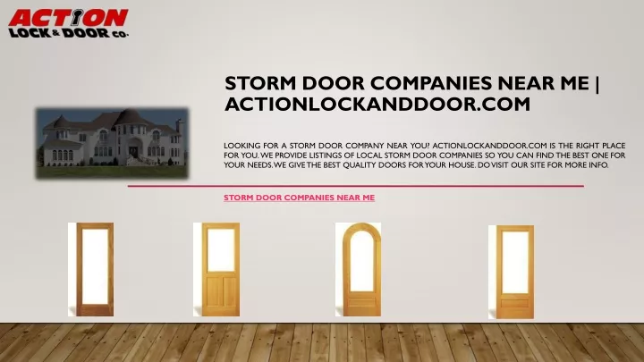 storm door companies near me actionlockanddoor com