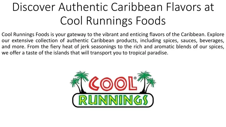 discover authentic caribbean flavors at cool runnings foods