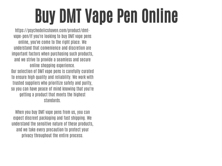 buy dmt vape pen online https psychedelicshaven